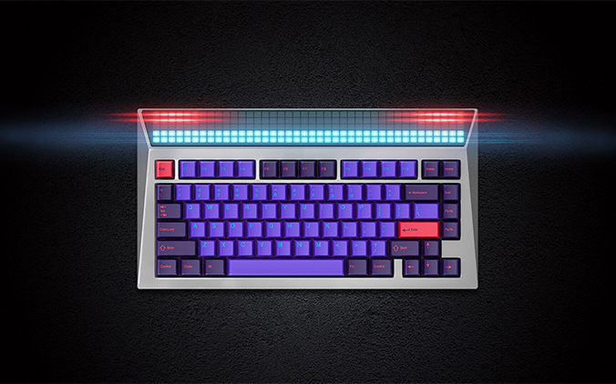 李楠打造怒喵机械键盘CYBERBOARD 配备自定义LED面板