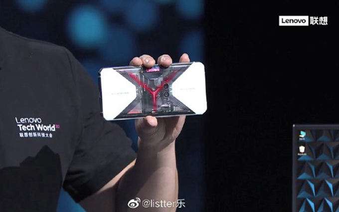 联想拯救者电竞手机Pro发布透明版，X造型极具辨识度