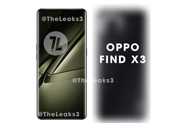 OPPO Find X3渲染图曝光，骁龙888+3K高刷屏