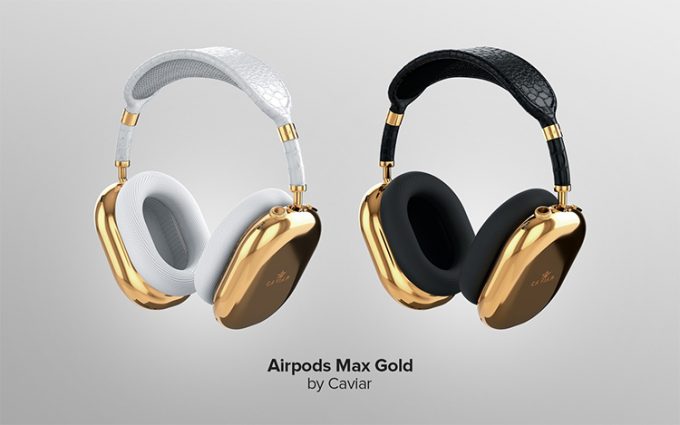 俄罗斯奢侈品公司Caviar推出“纯金”版AirPods Max 售价超70万元