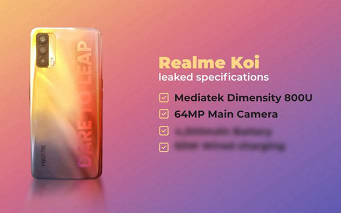 Realme锦鲤手机遭曝光，天玑800U，外观设计锦鲤国潮风