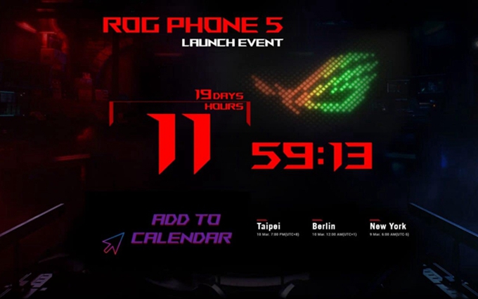 ROG Phone 5官宣3月9日发布，搭载骁龙888处理器