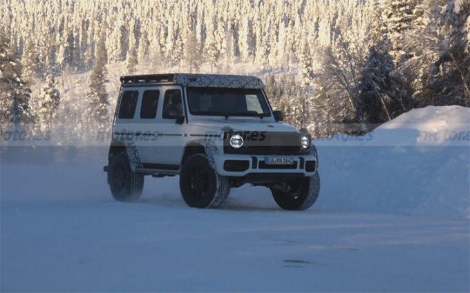 梅赛德斯AMG G 63 4x4²低伪装谍照曝光 有望年内发布