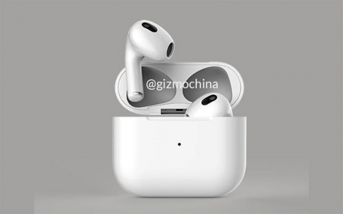 疑似苹果AirPods 3渲染图曝光 产品或于本月上线