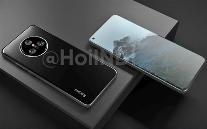 Redmi K50系列渲染图曝光，后置圆形三摄，采用屏下指纹