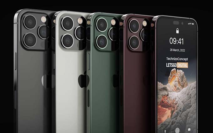 iPhone14 Pro高清渲染图曝光：彻底告别刘海屏