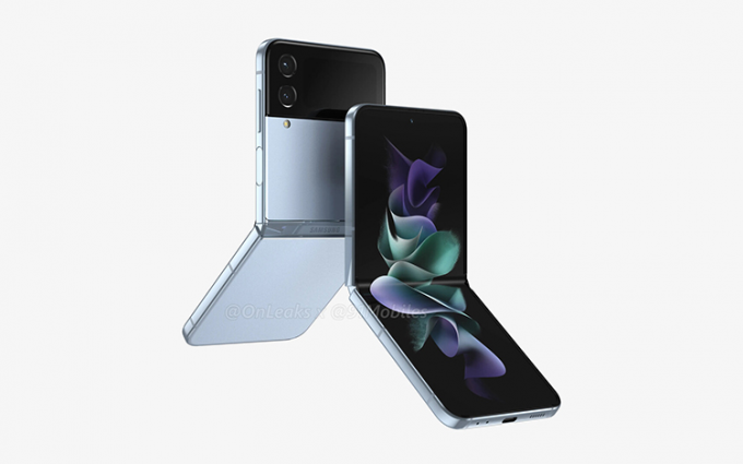 疑似三星Galaxy Z Flip4渲染图出炉 或搭载骁龙8 Plus内置3700mAh电池