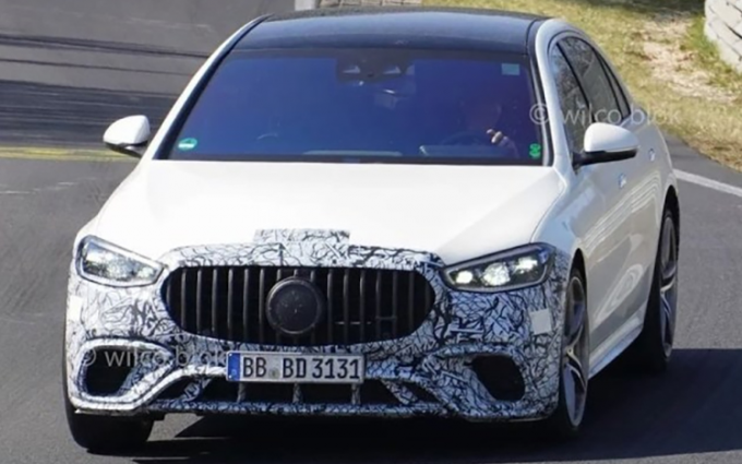 梅赛德斯-AMG S 63 e最新谍照曝光 有望今年年内亮相
