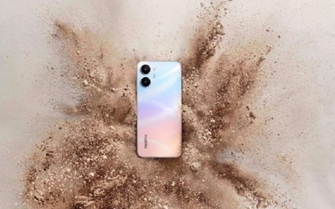 realme 10真机曝光，炫彩背面加双摄圆环模组，颜值好看