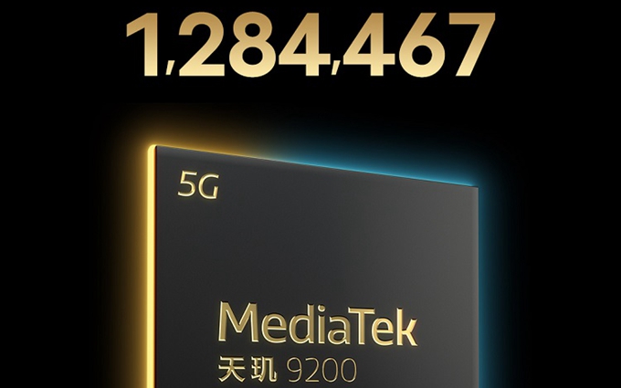 vivo新机安兔兔跑分曝光，突破128万分，首发天玑9200处理器