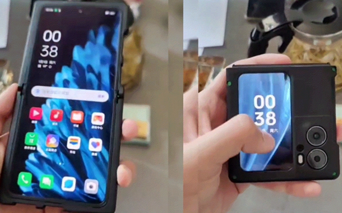 OPPO翻盖折叠手机工程机曝光，搭载天玑9000+处理器