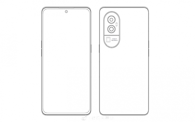 疑似OPPO Reno10系列设计草图曝光 后置三摄带有长焦镜头