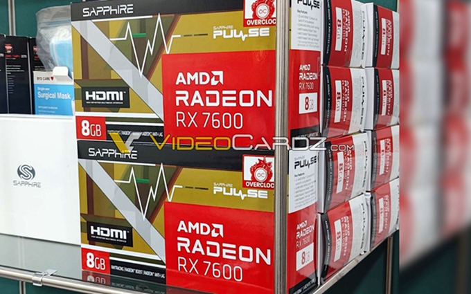 AMD Radeon RX 7600显卡上架：8GB显存，售价约2800元