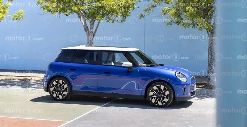 搭配130kW快充 续航约450公里 全新MINI Cooper EV 五门版渲染图流出