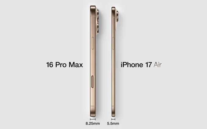 iPhone 17 Air对比图出炉：你喜欢极致轻薄吗？
