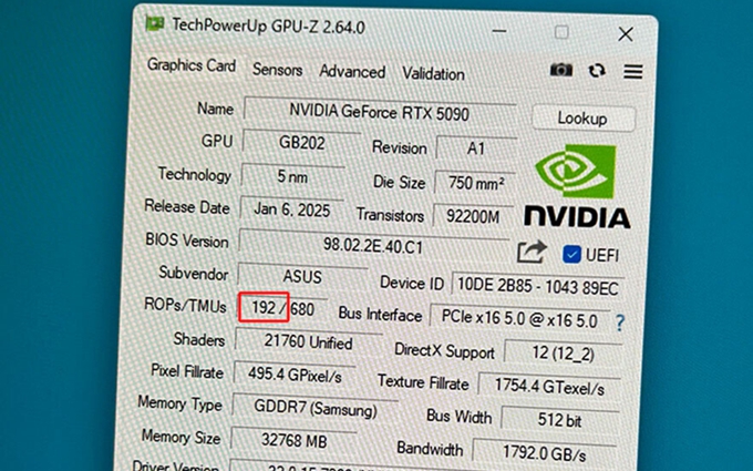 BUG导致GeForce RTX 5090显卡还有“强化版”：游戏性能更强