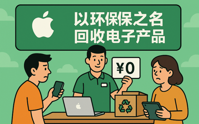 真要搞环保？在苹果直营店回收“电子垃圾”，或可提供10%配件优惠