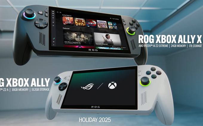 Xbox官宣与ROG合作打造新一代游戏掌机：搭载AMD最新CPU