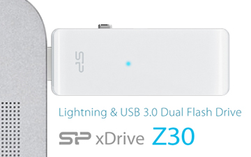 苹果用户的福利 SP xDrive Z30双用U盘评测