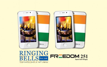 Freedom 251智能手机仅售4美元并搭载四核CPU和运行安卓棒棒糖系统