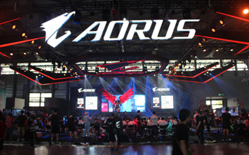 ChinaJoy2017技嘉AORUS展台带来电竞盛宴