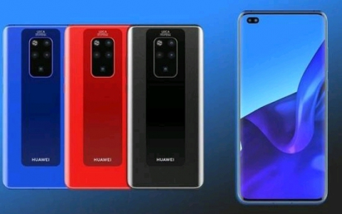 华为Mate 30 Pro渲染图曝光：前后共有6个摄像头