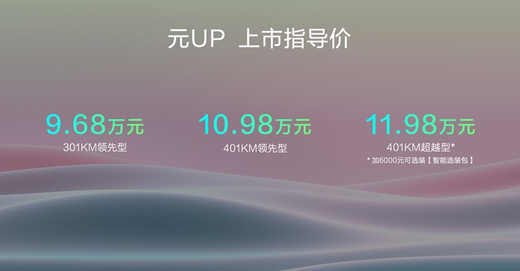 纯电SUV低于10万元！比亚迪元UP要做年轻人第一辆车？