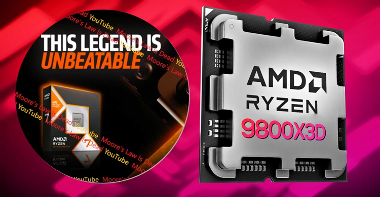 AMD锐龙7 9800X3D处理器包装曝光：预计不久后发布，游戏玩家首选