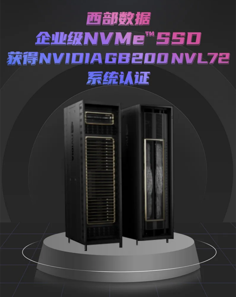  非凡潜力助推未来AI发展，西部数据eSSD DC SN861获英伟达系统认证