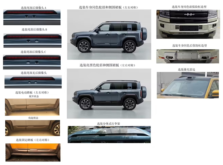 比亚迪方程豹豹5激光雷达版现身工信部，预计将搭载华为智驾ADS 3.0