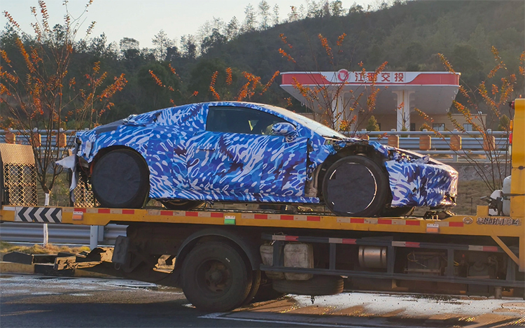  性能比肩保时捷911，比亚迪腾势全新双门跑车谍照曝光