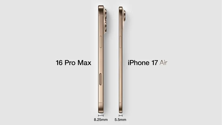 iPhone 17 Air对比图出炉：你喜欢极致轻薄吗？