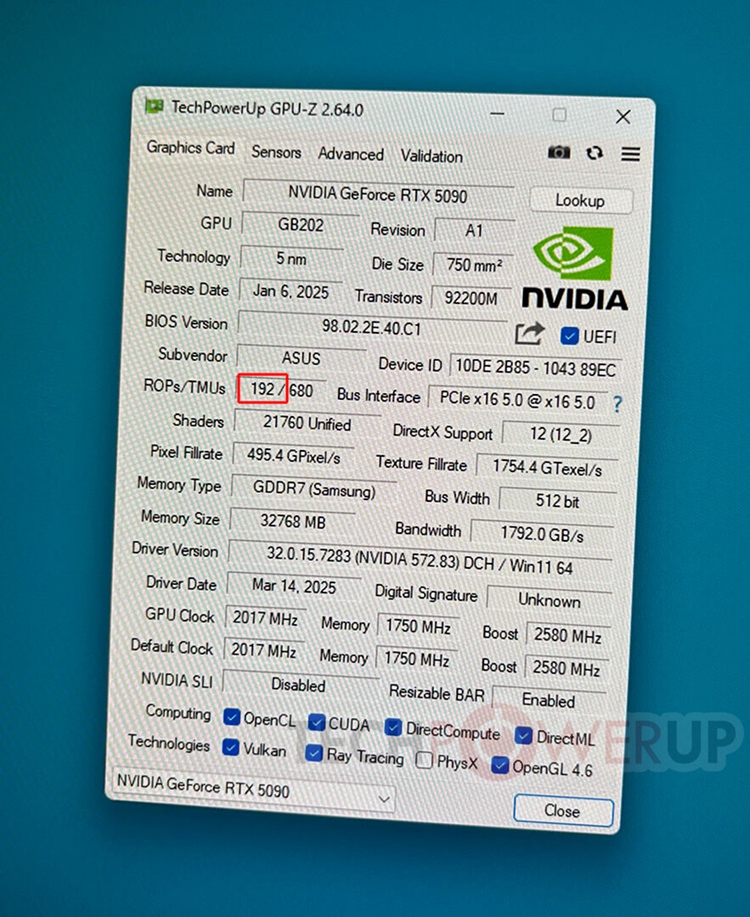  BUG导致GeForce RTX 5090显卡还有&ldquo;强化版&rdquo;：游戏性能更强