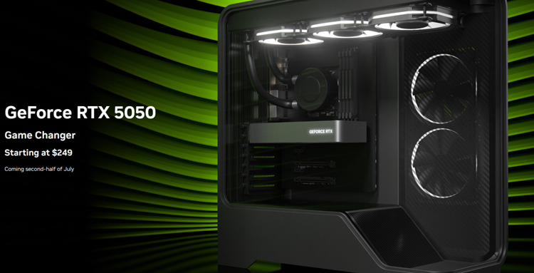 NVIDIA GeForce RTX 5050显卡性能公布：不如4060，8GB显存太尴尬