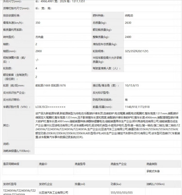 四台电机，2220kW！仰望U9马力要媲美&ldquo;万吨巨轮&rdquo;？