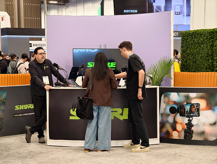  CES2026舒尔推出迷你轻便麦克风，以工作室级专业录音实力圈粉
